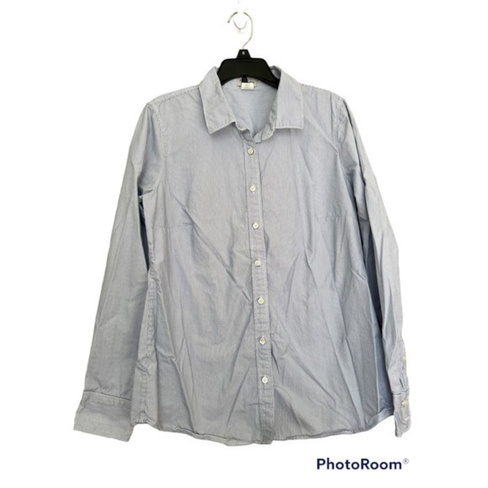 J.Crew‎ Haberdashery striped women’s button down size M